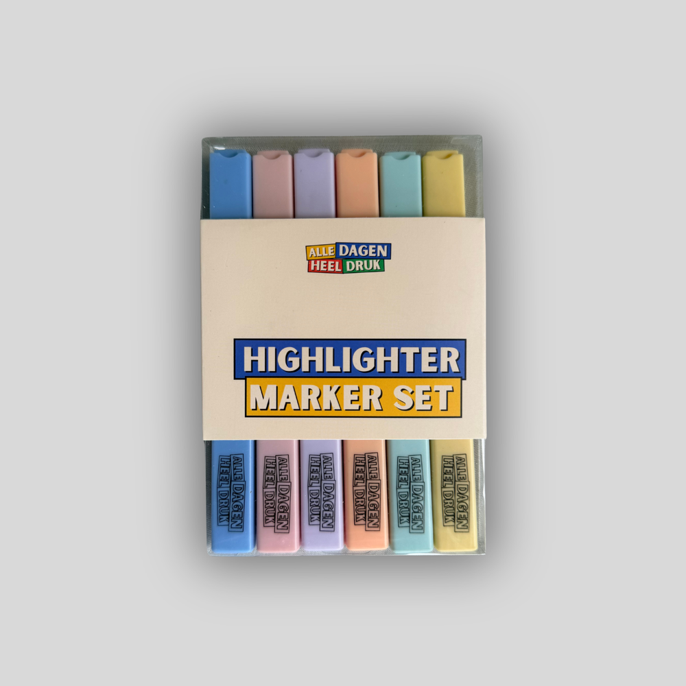 Highlighter Marker Set (6 Kleuren)